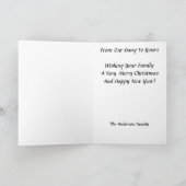 グループオールドタイムクリスマスカロラーズミュージシャン雪 シーズンカード (内部)