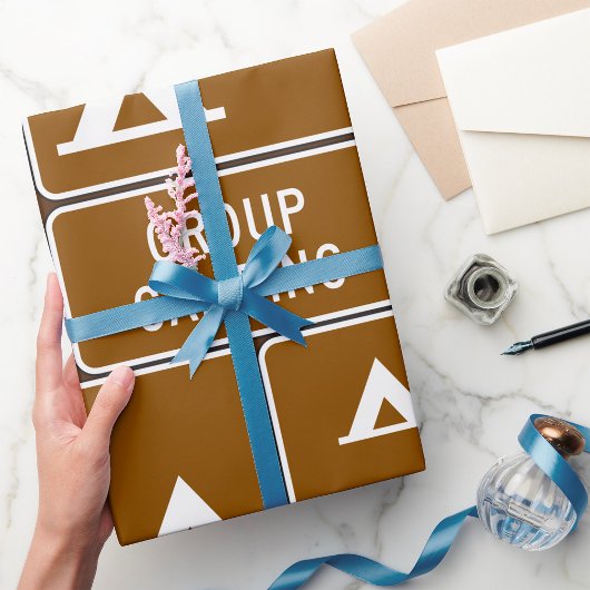 グループキャンピングサイン ラッピングペーパー