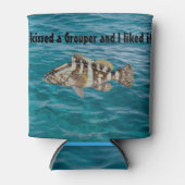 グループギフト男性の魚釣りデコールフィッシャーマンデコール 缶クーラー (正面)