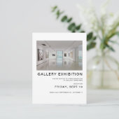 グループギャラリー展示招待状テンプレート ポストカード (スタンド正面)