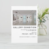 グループギャラリー展示招待状テンプレート 招待状 (スタンド正面)