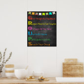 グループクラスルームのポスター ポスター (キッチン)