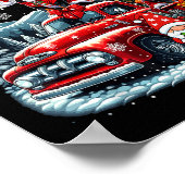 グループクリスマス格言サンタエンツレブチャーマウンテンズオンCk ポスター (角)