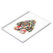 グループサンタトナカイ小妖精や小人ベルネドードルズアズクリスマス ノートブック (左側)