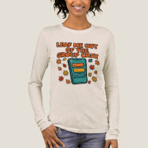 グループチャットから私を抜かして!ハーフリーブ 長袖Tシャツ