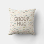 グループハグ複数5-7名の取得ウェル悔やみや弔慰 クッション (裏面)