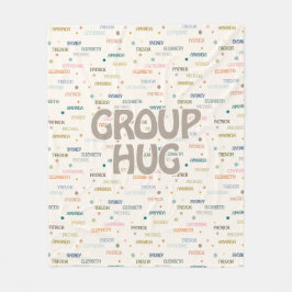 グループハグ複数5-7名の取得ウェル悔やみや弔慰 フリースブランケット