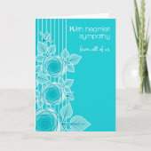 グループビジネスからの心からの悔やみや弔慰または個人的 カード (正面)