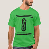 グループファミリーハロウィーン衣装キッズGREEN Crayon C Tシャツ (正面)
