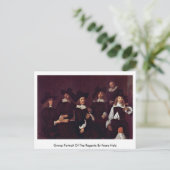 グループポートレートオブザリージェンツバイフランハルズ ポストカード (スタンド正面)