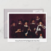 グループポートレートオブザリージェンツバイフランハルズ ポストカード (正面/裏面)