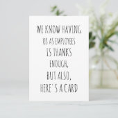 グループワークおもしろいカード – ボス用カード – ボスの日 サンキューカード (スタンド正面)