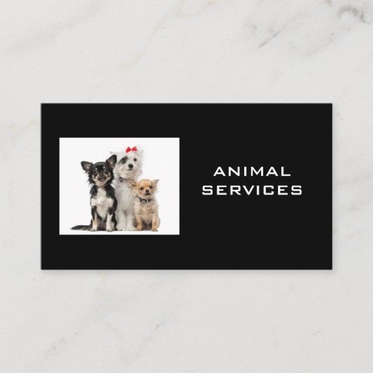 グループ内の犬 名刺 (正面)