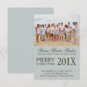 グループ写真 ビーチホリデーウィッシュ 招待状 (正面/裏面)