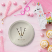 グループ化されたDartデザイン ペーパープレート (パーティー)