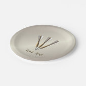 グループ化されたDartデザイン ペーパープレート (アングル)