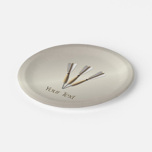 グループ化されたDartデザイン ペーパープレート (アングル)