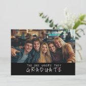 グループ卒業お祝い1 Pic複数の名前 招待状 (スタンド正面)