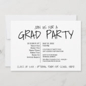 グループ卒業お祝い1 Pic複数の名前 招待状 (裏面)