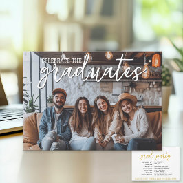 グループ卒業お祝い1 Pic複数の名前 招待状