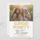 グループ卒業お祝い – 共同グラードパーティー 招待状 (正面)