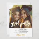 グループ卒業お祝い – 共同グラードパーティー 招待状 (正面)