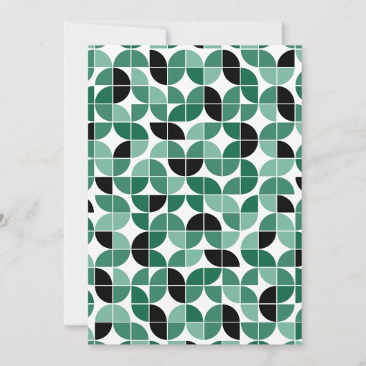 グループ卒業グリーンパーティー – 共同写真 招待状 (裏面)