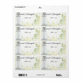 グループ収集フローラ縁どラベル名タグ ラベル (フルシート)