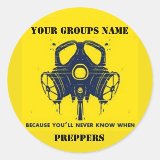 グループ名 ラウンドシール (正面)