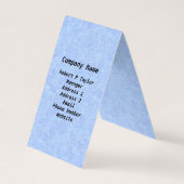 グループ抽象芸術のカラフル貝殻（青） 名刺 (裏面)