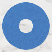 グループ明るいカラフル抽象芸術魚オンブルー ワイングラスタグ (裏面)