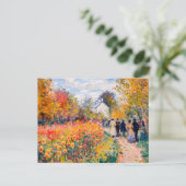 グループ歩くの秋の庭と花 シーズンポストカード (スタンド正面)