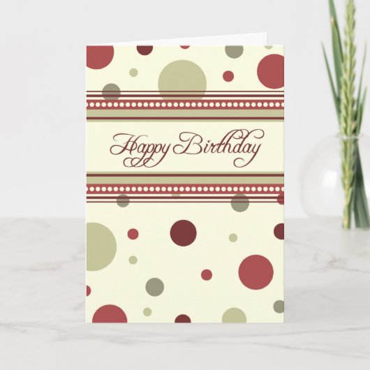 グループ誕生日カードからのレッドドット事業 カード (正面)