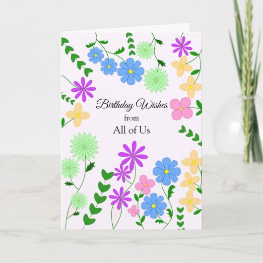 グループ誕生日カードから カード (正面)