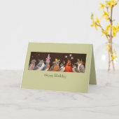 グループ誕生日カード カード (黄色い花)
