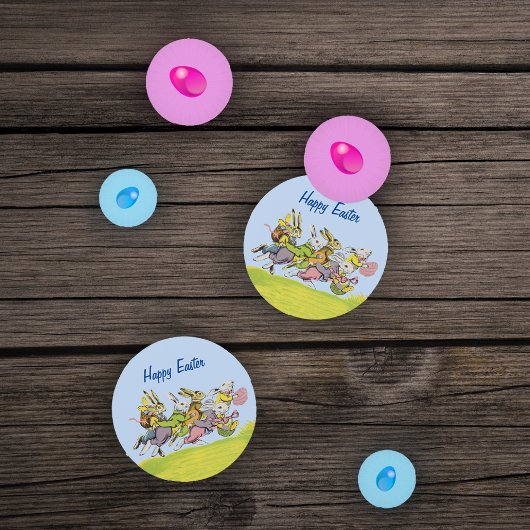 グループ走のイースターバニーズバスケット卵草 コンフェッティ