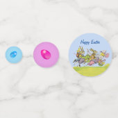 グループ走のイースターバニーズバスケット卵草 コンフェッティ (裏面)