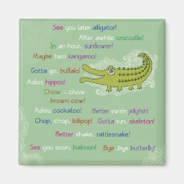 グループ、アリゲーターからさよなら幸運 マグネット