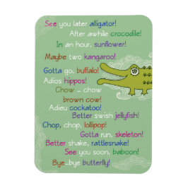 グループ、アリゲーターからさよなら幸運 マグネット