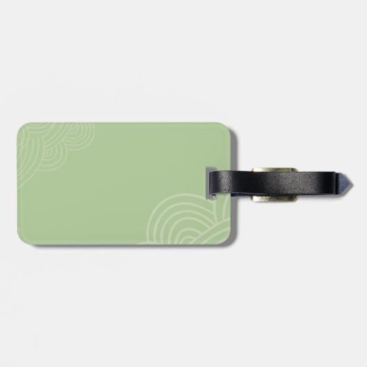 グループ、アリゲーターからさよなら幸運 ラゲッジタグ (裏面横)