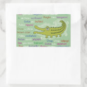 グループ、アリゲーターからさよなら幸運 長方形シール (バッグ)