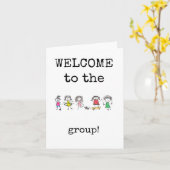 グループ、チーム、新しい従業員カードへようこそ カード (黄色い花)
