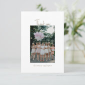 グループ フォト ブライダル シャワー 空白 サンキューカード (スタンド正面)