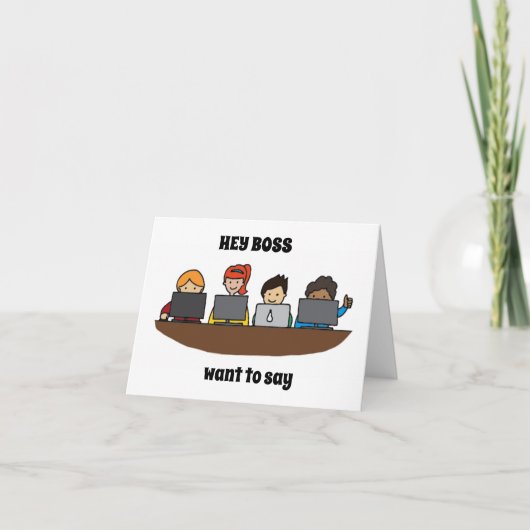 *グループSAYS*ハッピーバースデー**ボス** カード (正面)