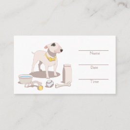 グルーミングサロンカスタマイズアポイントメントカード 予約カード