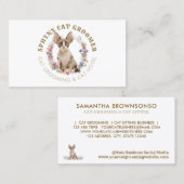 グルーミングサロン ペットスパ スフィンクス猫 名刺 (正面/裏面)