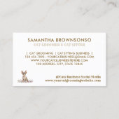 グルーミングサロン ペットスパ スフィンクス猫 名刺 (裏面)