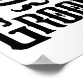 グルーミングバチュラーパーティトップ結婚ハットズマおもしろいッチン ポスター (角)