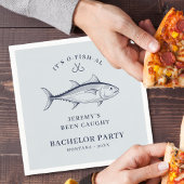 グルーミングバチュラーパーティ魚釣りトリップウィークエンド スタンダードカクテルナプキン