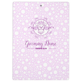 グルーミング用の漫画の犬イラストレーション クリップボード